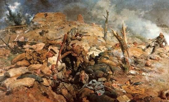 Winter: 1st Battalion remained in the Neuve Chapelle/La Bassee sector
